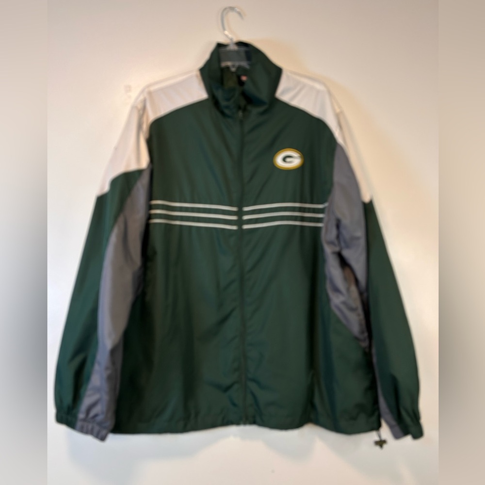 Green Bay Packers Sports Illustrated NFL Team Apparel Windbreaker Men’s XL